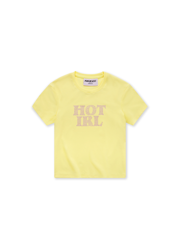 Hot IRL Baby Tee - Yellow